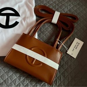 Tan 👜 Telfar Shopping Bag (small) Vegan Friendly 🫶🏼 Faux Leather